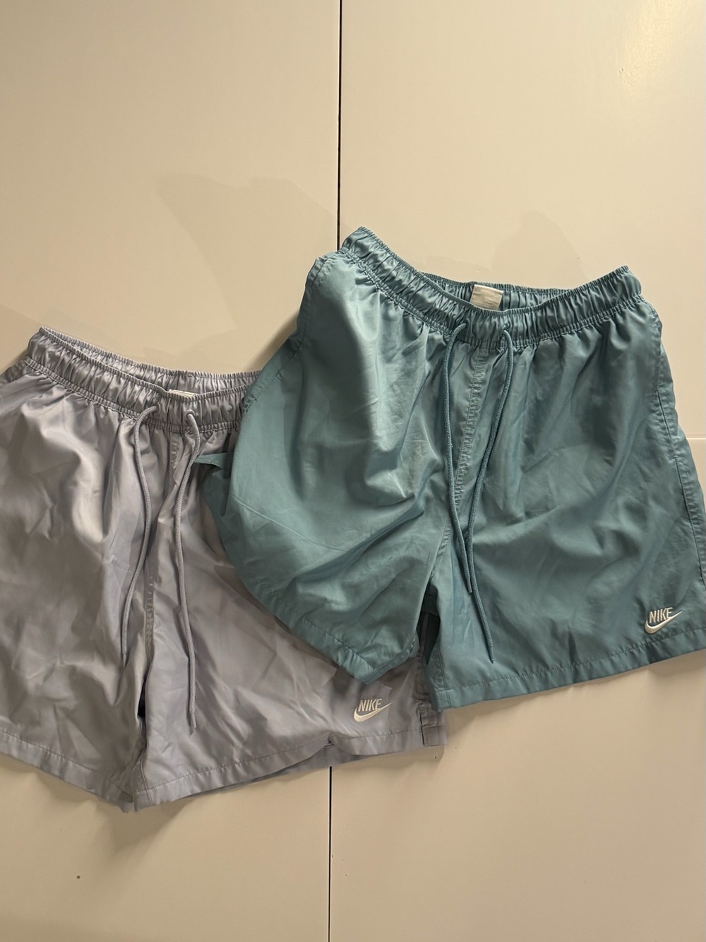 Nike Men's Athletic Shorts - Teal and Light Gray